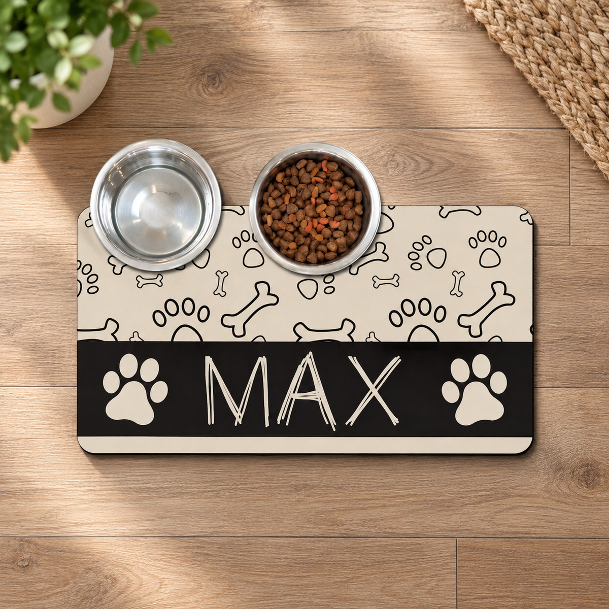 Personalized Dog Feeding Mat